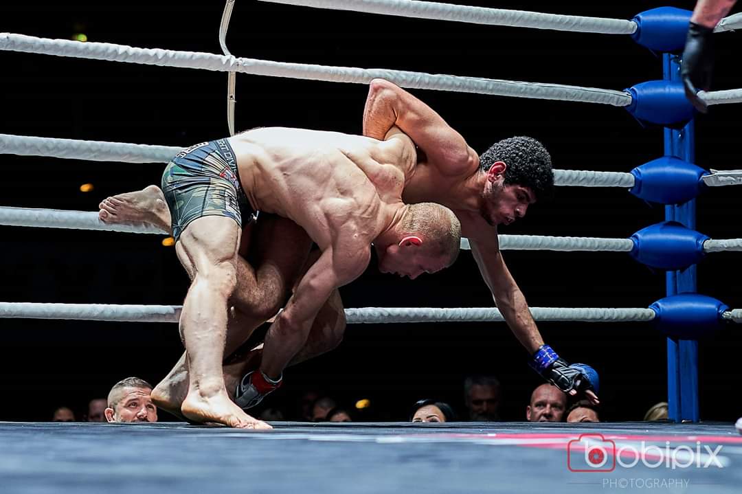 Coach Lukas beim Kampf um den österreichischen Meistertitel im MMA